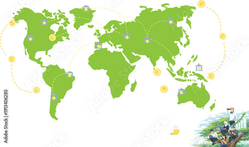 Thought leader presenting growth insights to a diverse Gen Z team in a modern, inclusive workspace, with a digital graph displaying continuous upward trend.