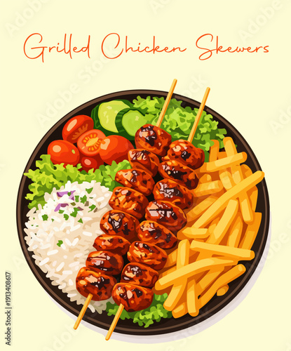 Grilled Chicken Skewers.eps
