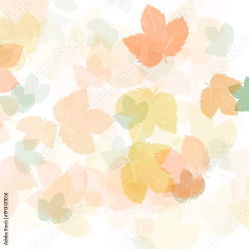 Maple autumn leaves seamless pattern 