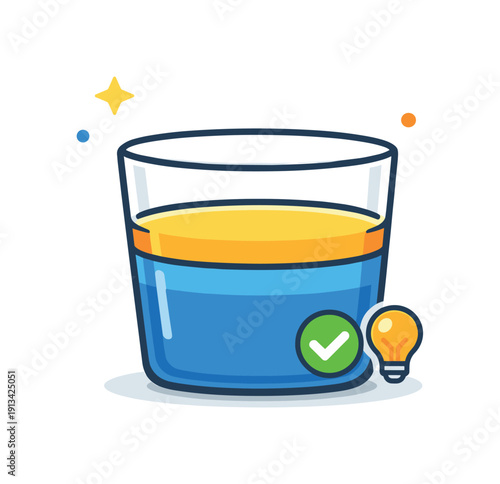 Cognitive bandwidth protection and limiting mental overload in information-heavy work, a partially filled container with a visible empty buffer zone representing capacity awareness