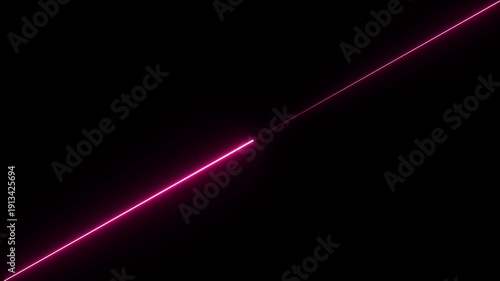 A rectangular frame made of two  neon .  popular abstract background overlay, seamless vaporwave animation.