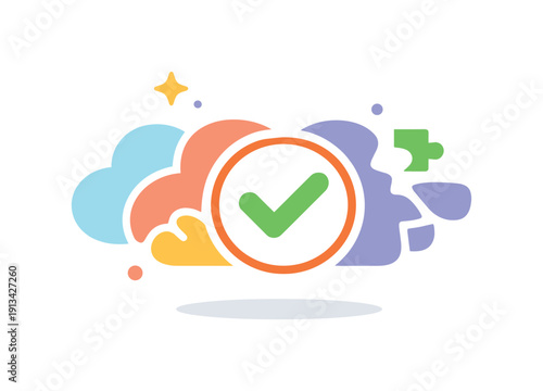 Cognitive compression and summarizing complex situations into a single actionable signal in decision making contexts, a compact condensed shape formed from several soft fragments