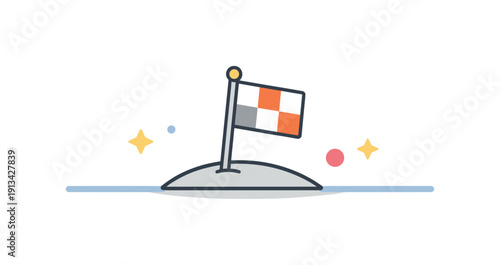 Quiet terminal clarity and recognizing the natural end of a process without extension, escalation, or celebration in mature workflows, a finished element resting alone beyond a