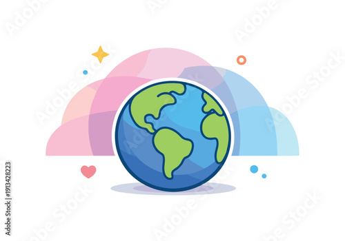 Unbroken sense of self beyond goals, roles, and movement framed as cosmic continuity, a planet remaining unchanged while abstract background gradients subtly shift symbolizing