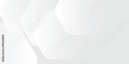 White background abstract art vector illustration with hexagon shape