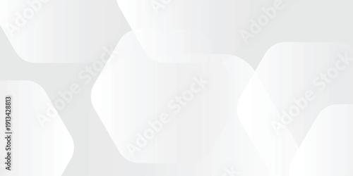 White background abstract art vector illustration with hexagon shape