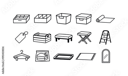 Home scarf drawer organization: drawer organizer, divider insert, fabric bin, storage box, shelf liner, label tag, storage crate, bench seat, folding stool, step ladder, hanger