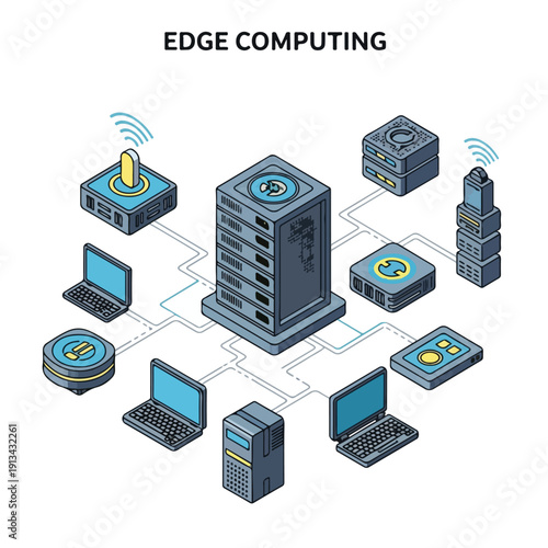 Edge Computing Network Devices and Servers.