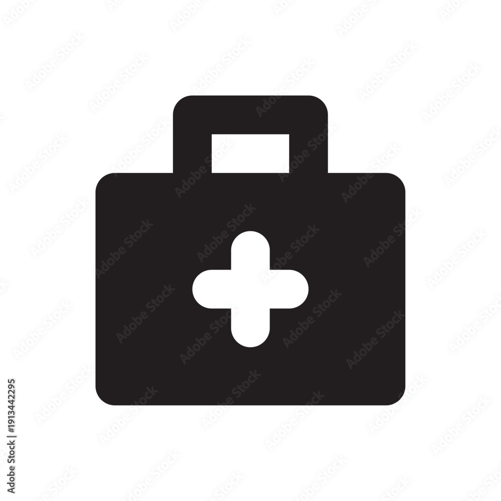 Obraz premium First aid kit icon vector