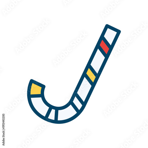 Hockey stick icon vector
