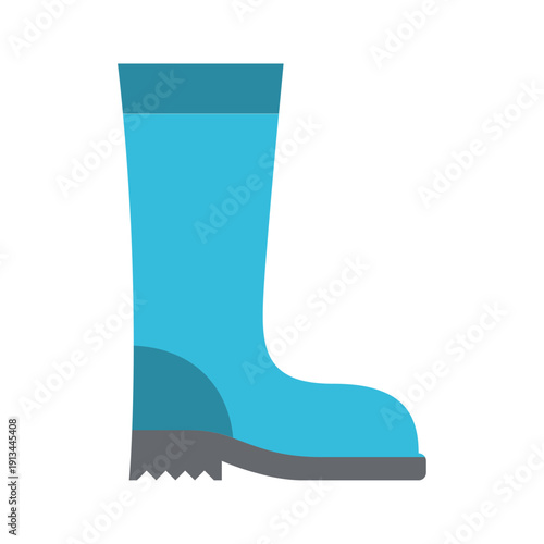 Blue rain boot icon