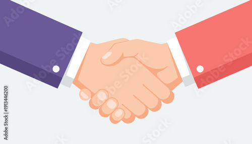 Professional business handshake between two individuals, symbolizing partnership, agreement, trust, and successful collaboration. A strong connection forged through mutual understanding
