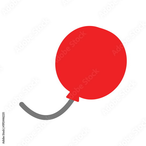 3d red speech bubble icon isolated