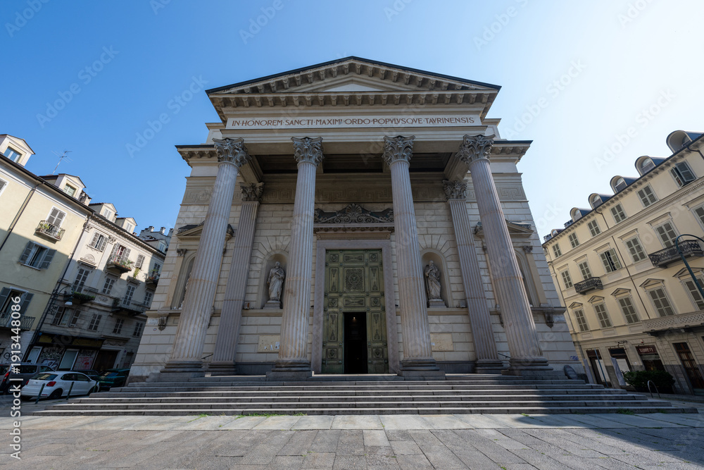Obraz premium Church of Saint Maximus of Turin facade - Turin, Italy