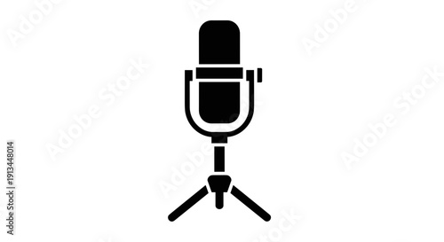 Microphone on a stand 1.