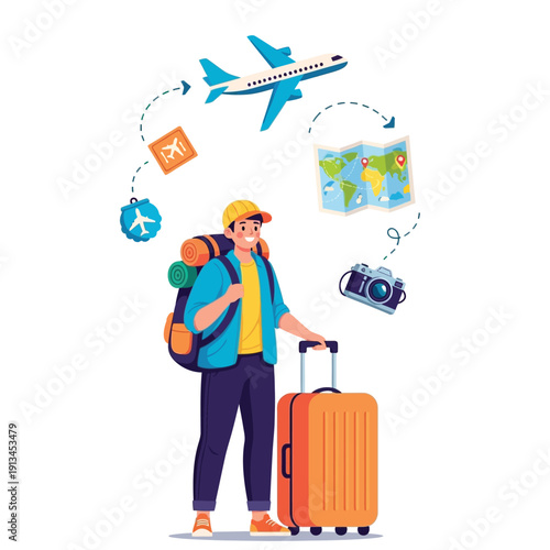 Professional construction worker standing confidently with hammer and wrench, ready for building and renovation projects, representing skilled labor and industrial craftsmanship