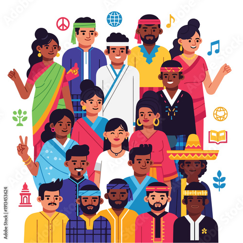 Diverse Cultural Community Gathering