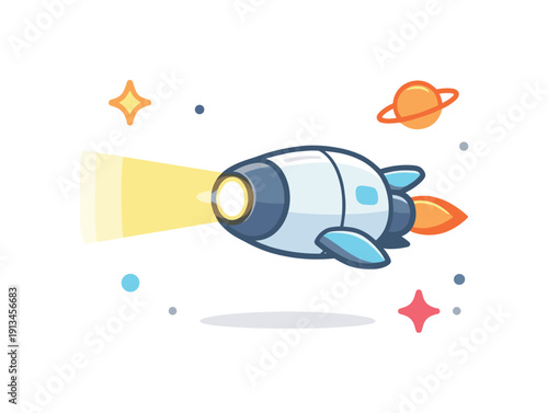 Maintaining composure and direction when external reference points disappear framed as deep space navigation, a spacecraft guided only by its internal light source moving through