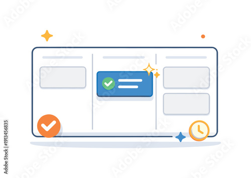 Intentional clarity and simplified task management in a modern workday focused on reducing clutter and improving focus, a clean task board with a single highlighted card and subtle