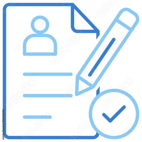 Enrollment Dual Tone Outline Icon