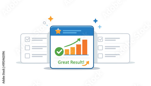 Intentional focus on meaningful work and outcome-driven productivity centered on prioritizing impact over activity, a single highlighted result card placed ahead of multiple faded