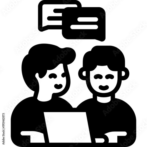 discussion glyph icon