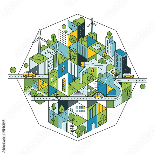Sustainable City Concept