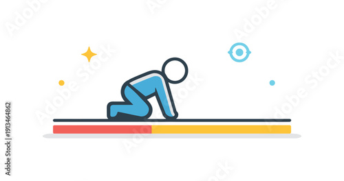 Quiet readiness threshold and the moment just before action when everything is prepared but nothing has moved yet, a single element aligned precisely at a starting line without