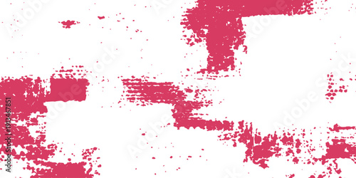 A grunge red ink splat illustration featuring a textured paint splash and blood splatter pattern on a dirty watercolor backdrop for an artistic vector design