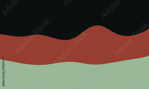 Minimal Abstract Wavy Background with Earth Tone Color Layers