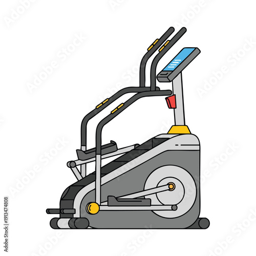 Modern Elliptical Trainer for Fitness and Cardio Workouts