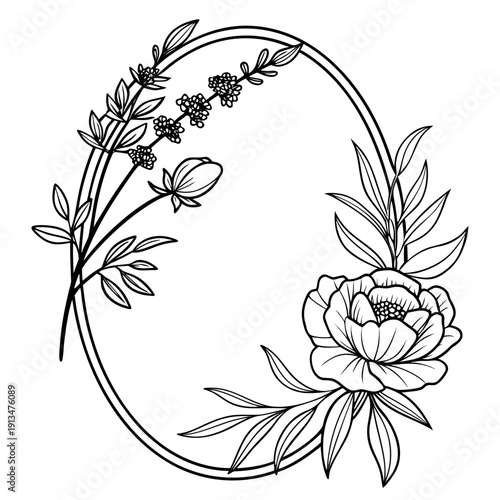 Mixed Floral Oval Frame – High-End 2026 Bestseller 1