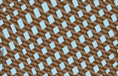 Abstract Geometric Woven Lattice Pattern