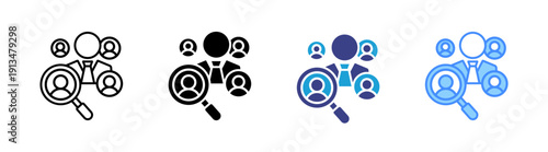 Sampling icon set multiple style collection