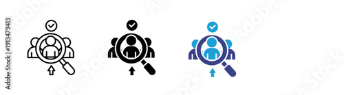 Selection icon set multiple style collection