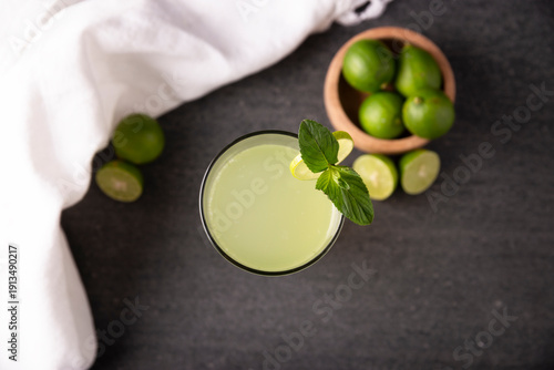 Wallpaper Mural lemonade with organic lemons and mint, a popular refreshing drink in many countries. in Mexico it is part of their traditional Aguas Frescas, where it is called Agua de Limon. Torontodigital.ca