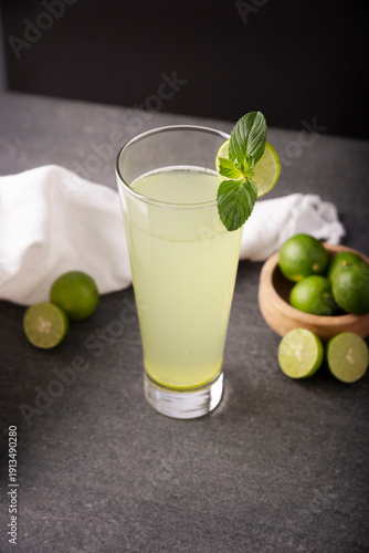 Wallpaper Mural lemonade with organic lemons and mint, a popular refreshing drink in many countries. in Mexico it is part of their traditional Aguas Frescas, where it is called Agua de Limon. Torontodigital.ca