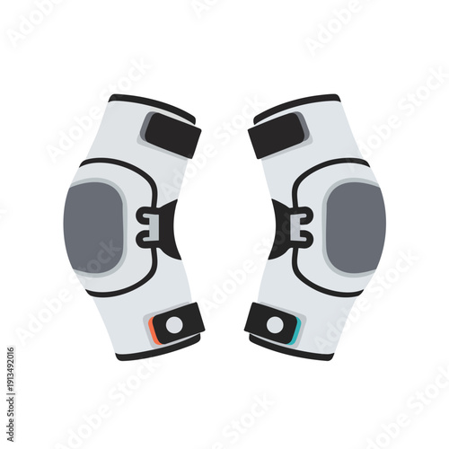 White Knee Pads Protection Equipment