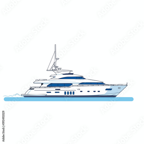 Luxury Yacht on Calm Waters