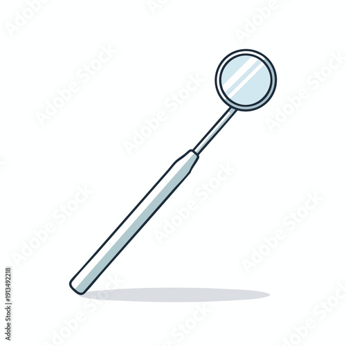 Dental Mirror Instrument Illustration