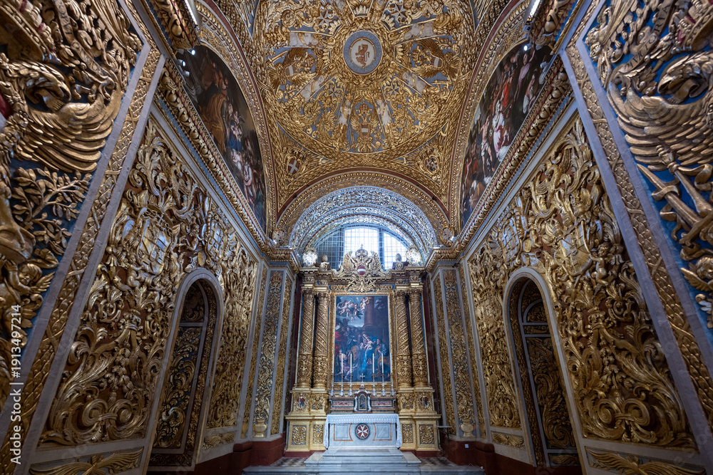 Obraz premium St. Johns Co-Cathedral interior - Valletta, Malta