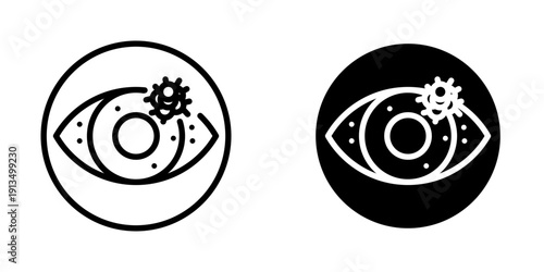 Eye cancer icon, element icon for cancer diagnosis, Design Branding, Print, and Digital Media