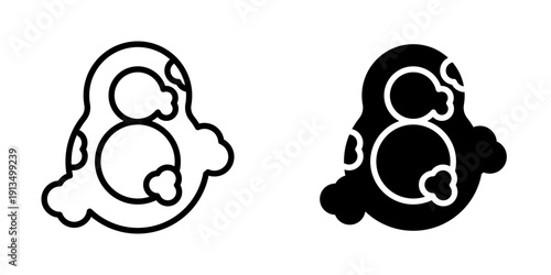 Basal cell carcinoma icon, element icon for cancer diagnosis, Design Branding, Print, and Digital Media