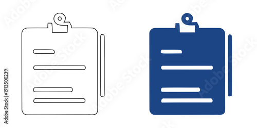 Digital Clipboard Checklist Icon, Abstract Task Management Document with Circuitry, Electronic Signature and Workflow Automation Symbol, Blue Tech Report Vector