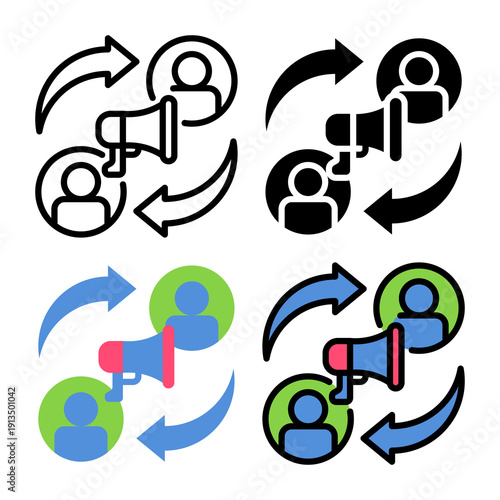 user engagement Icon set collection, Complete icon pack collection for Content Marketing theme needs