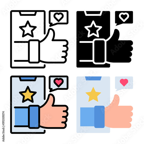 social engagement Icon set collection, Complete icon pack collection for Content Marketing theme needs