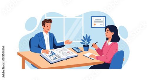 Business People in Meeting.