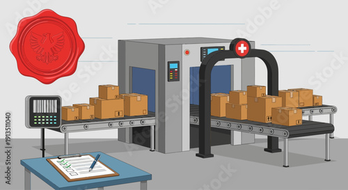 Quality Control and Inspection of Packages on a Conveyor Belt System