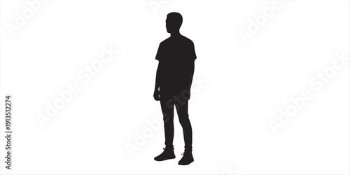 Minimalist black silhouette of a faucet isolated on white background