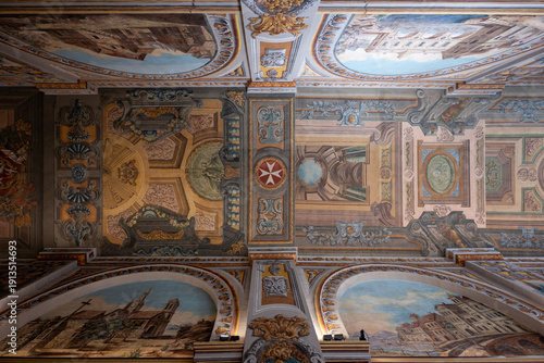 Fotografie Painted vault of the Grandmasters Palace - Valletta, Malta